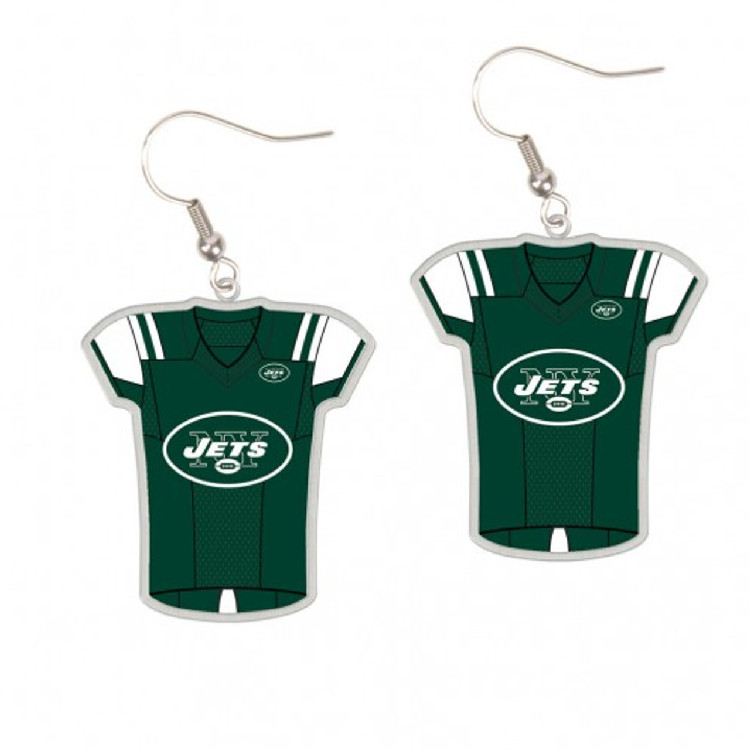 New York Jets Earrings Jersey Style