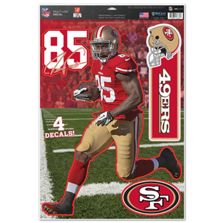 San Francisco 49ers Decal 11x17 Multi Use Vernon Davis Design CO