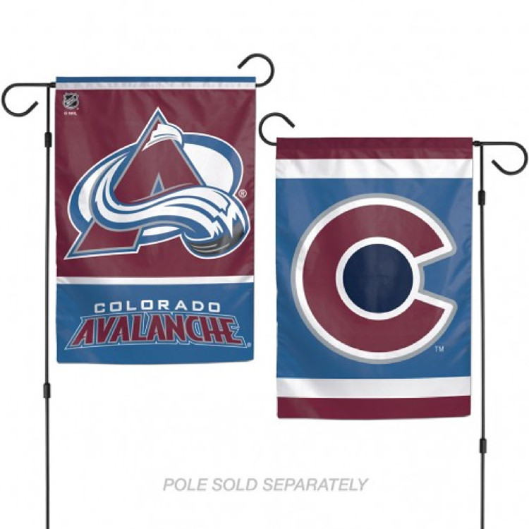 Colorado Avalanche Flag 12x18 Garden Style 2 Sided