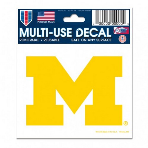 Wincraft Michigan Wolverines Decal 3x4 Multi Use -