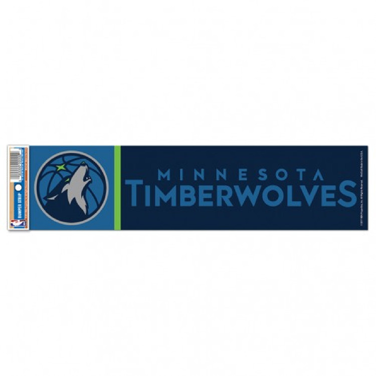 Minnesota Timberwolves Decal 3x12 Bumper Strip Style