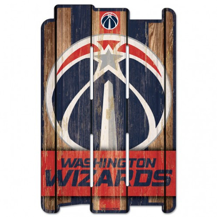 Washington Wizards Sign 11x17 Wood Fence Style