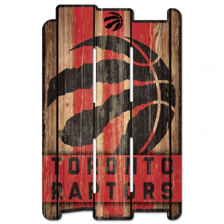 Toronto Raptors Sign 11x17 Wood Fence Style