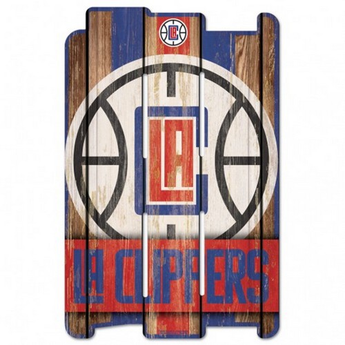 Wincraft Los Angeles Clippers Sign 11x17 Wood Fence Style -