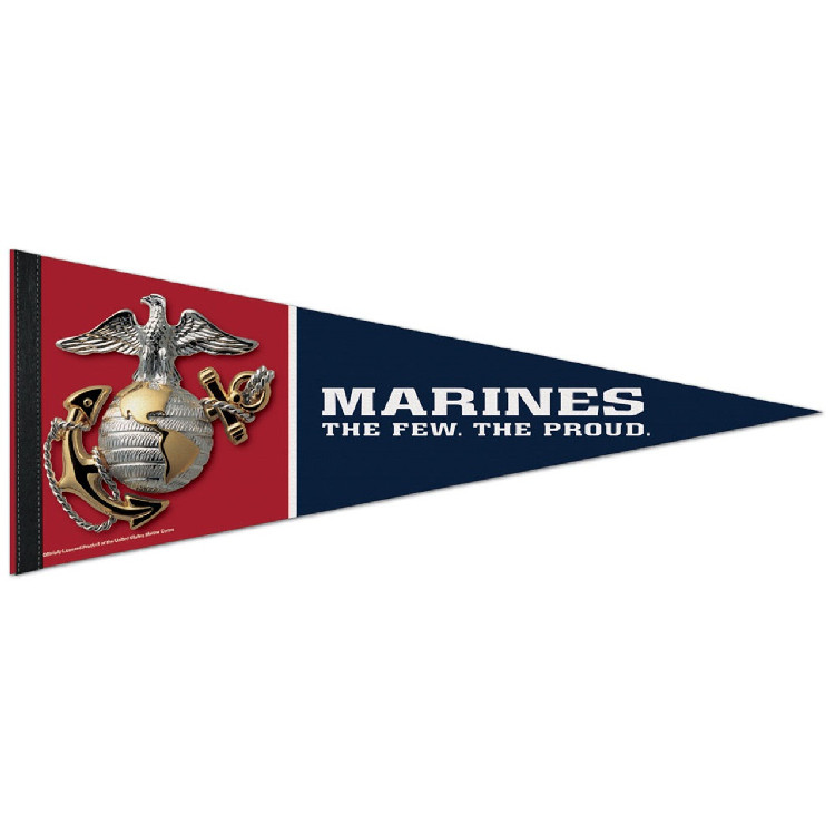 US Marines Pennant 12x30 Premium Style