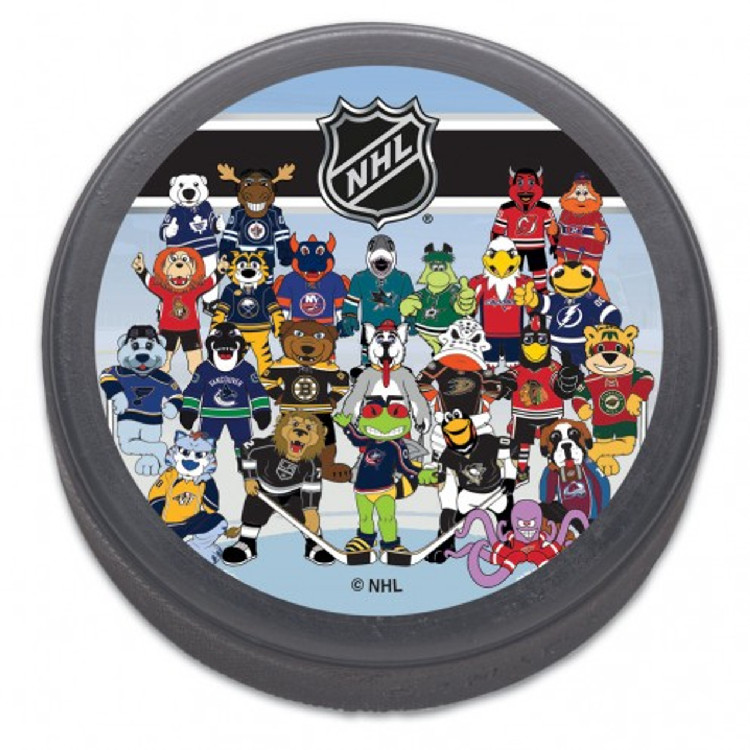 NHL Mascot Hockey Puck - Bulk