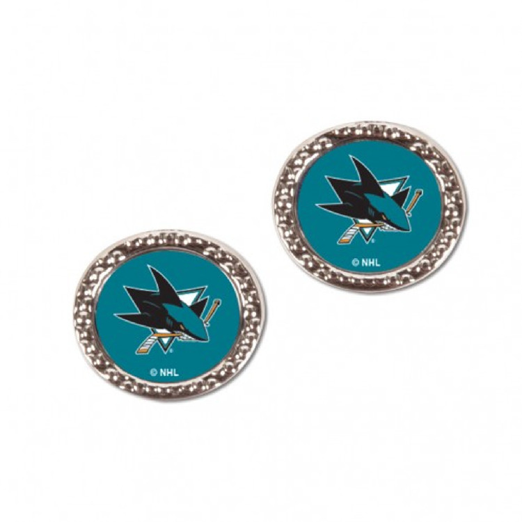 San Jose Sharks Earrings Post Style