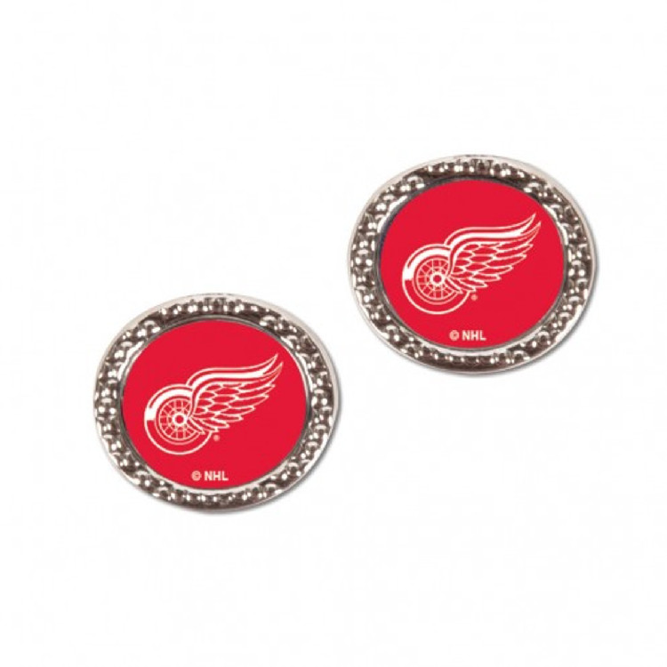 Detroit Red Wings Earrings Post Style