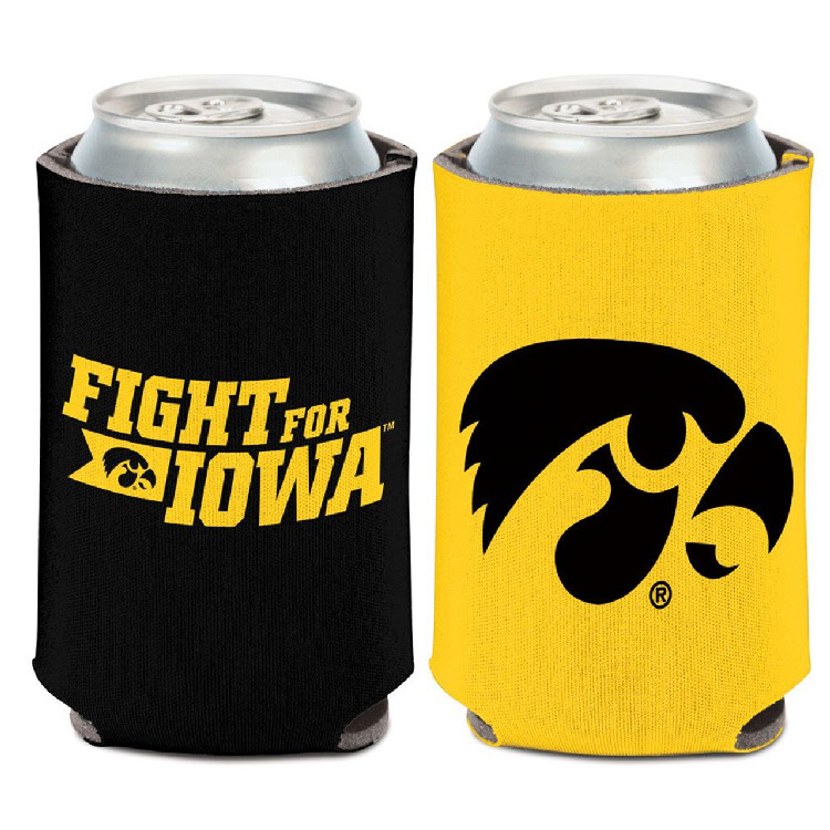 Iowa Hawkeyes Can Cooler Slogan Design