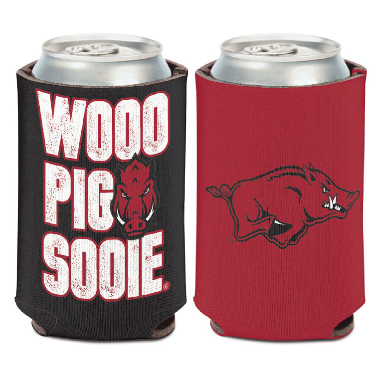 Arkansas Razorbacks Can Cooler Slogan Design