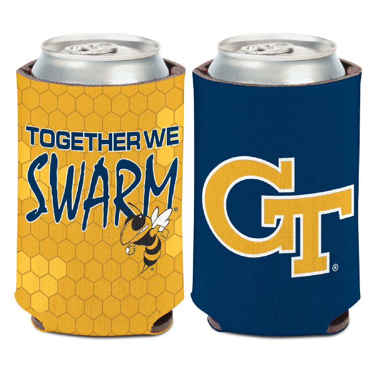 Georgia Tech Yellow Jackets Can Cooler Slogan Design