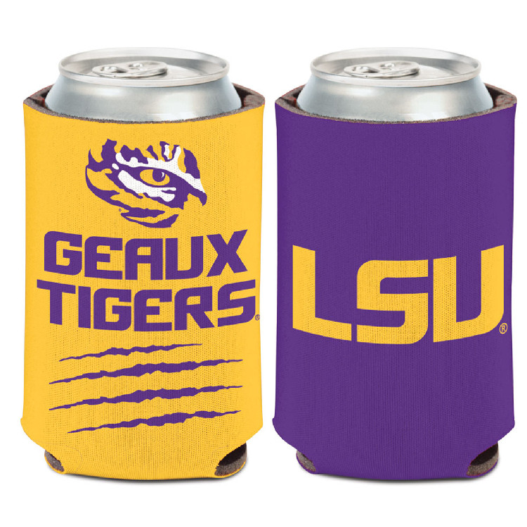 LSU Tigers Can Cooler Slogan Design