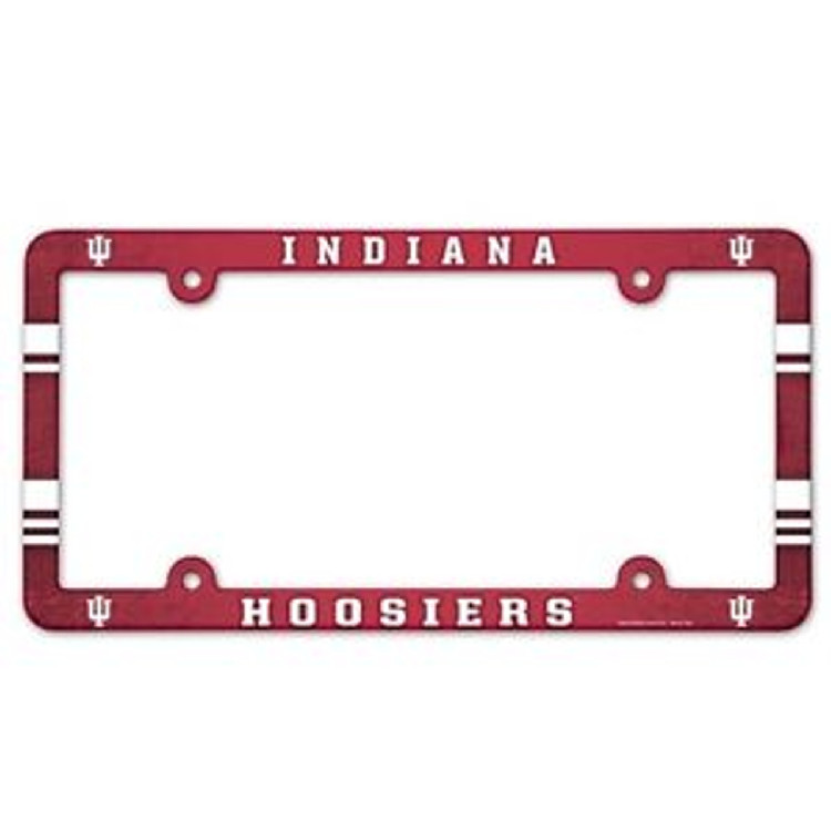 Indiana Hoosiers Full Color Plastic License Plate Frame