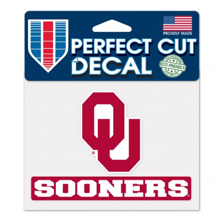 Oklahoma Sooners Decal 4.5x5.75 Perfect Cut Color