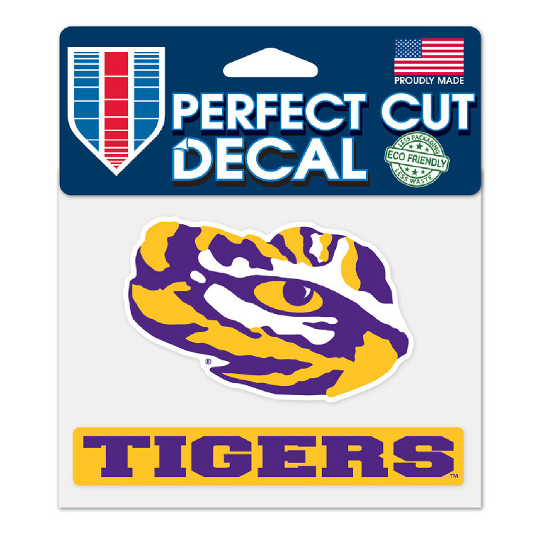 LSU Tigers Decal 4.5x5.75 Perfect Cut Color