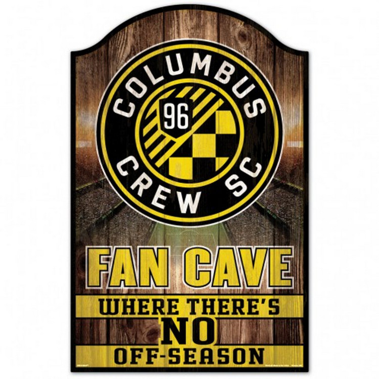 Columbus Crew SC Sign 11x17 Wood Fan Cave Design