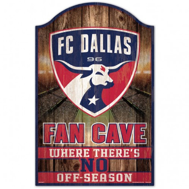 FC Dallas Sign 11x17 Wood Fan Cave Design