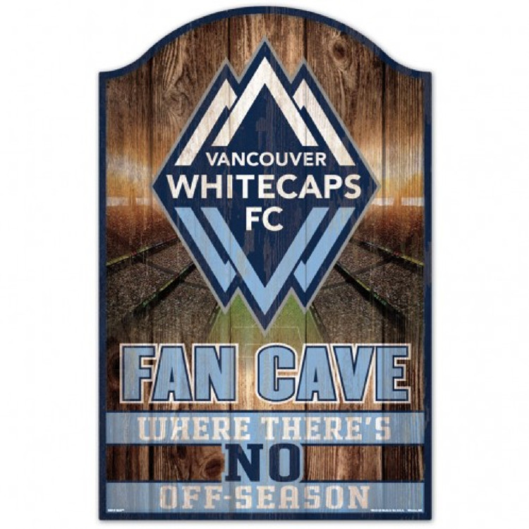 Vancounver Whitecaps Sign 11x17 Wood Fan Cave Design