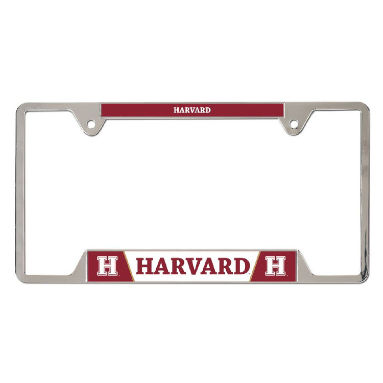 Harvard Crimson License Plate Frame Metal