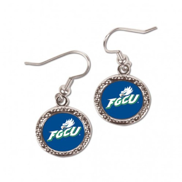 Florida Gulf Coast Eagles Earrings Round Style