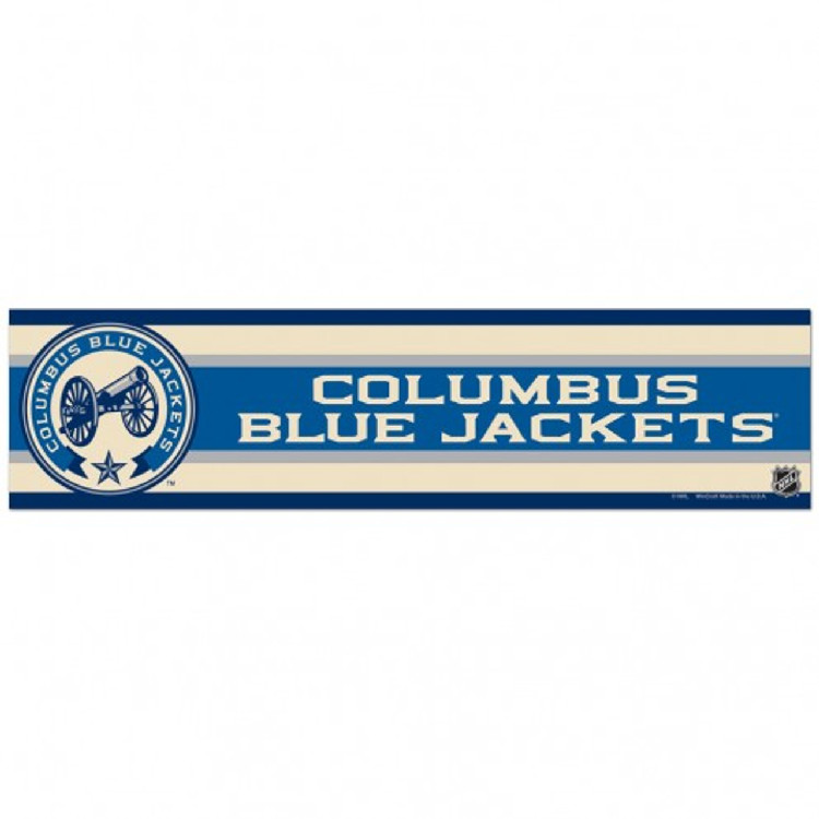 Columbus Blue Jackets Decal 3x12 Bumper Strip Style