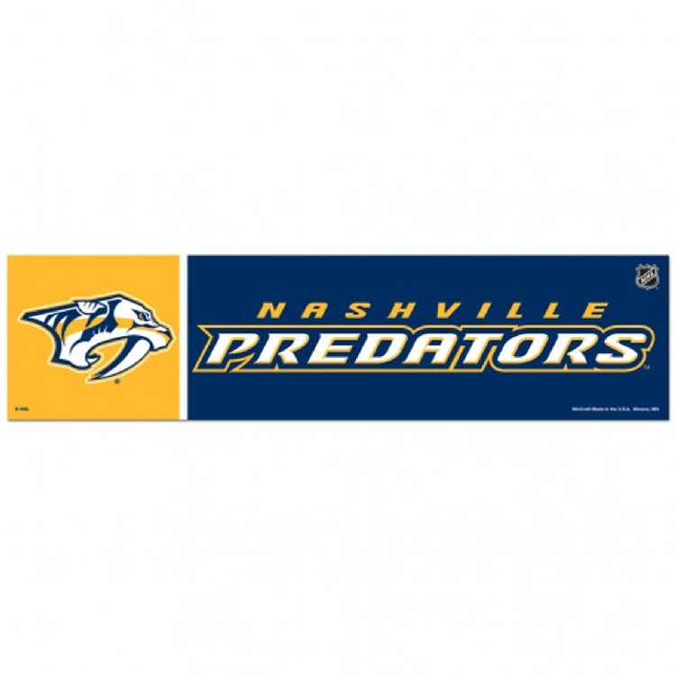 Nashville Predators Decal 3x12 Bumper Strip Style