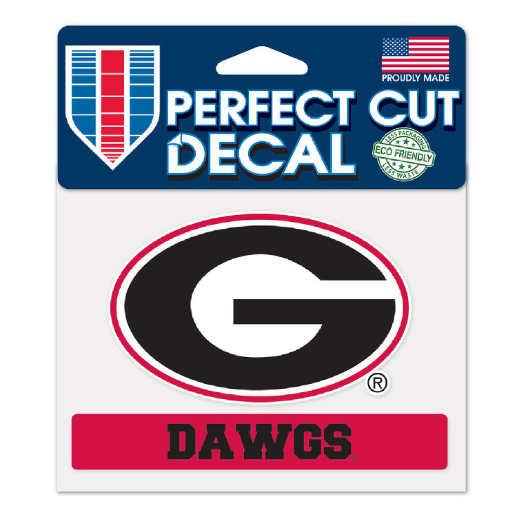 Georgia Bulldogs Decal 4.5x5.75 Perfect Cut Color by Wincraft