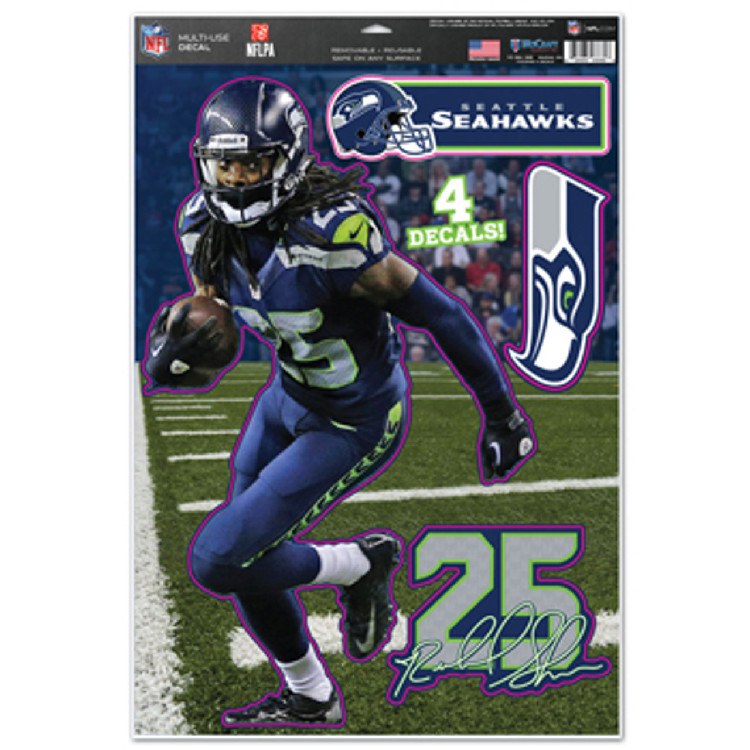 Seattle Seahawks Richard Sherman Decal 11x17 Multi Use