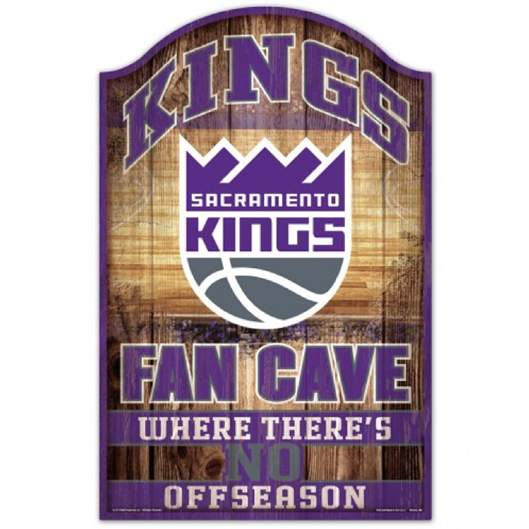 Sacramento Kings Sign 11x17 Wood Fan Cave Design