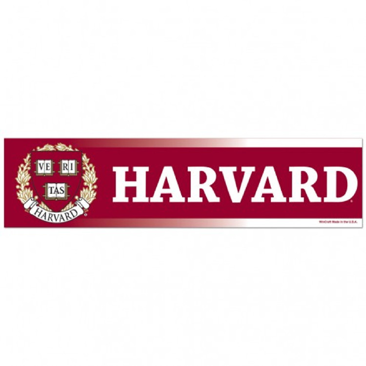 Harvard Crimson Decal 3x12 Bumper Strip Style