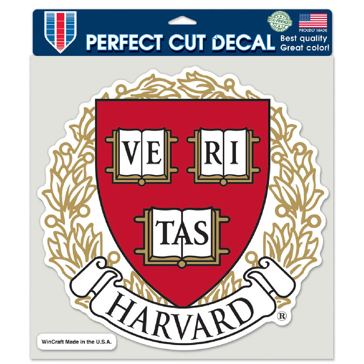 Harvard Crimson Decal 8x8 Perfect Cut Color