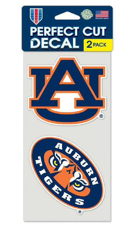 Auburn Tigers Set of 2 Die Cut Decals