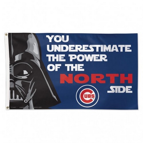 Wincraft Chicago Cubs Flag 3x5 Deluxe Style Star Wars Design -