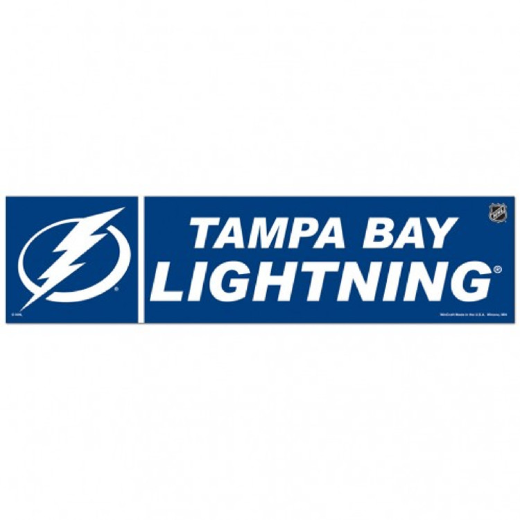 Tampa Bay Lightning Decal 3x12 Bumper Strip Style