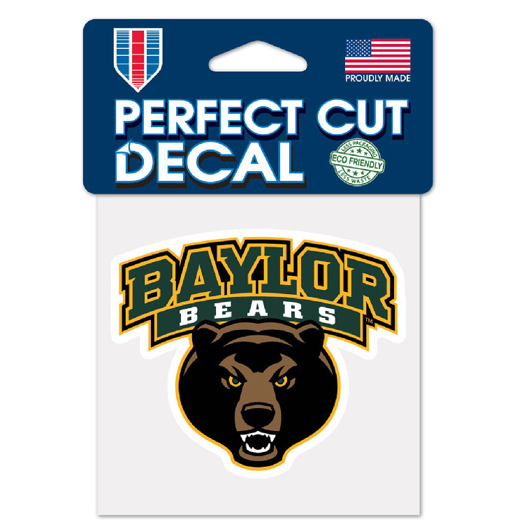 Baylor Bears Decal 4x4 Perfect Cut Color