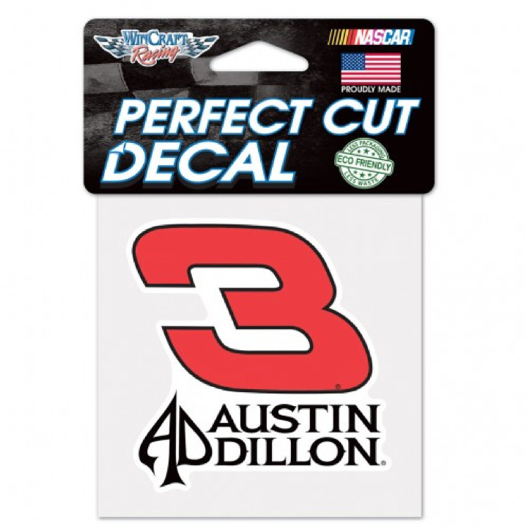 Austin Dillon Decal 4x4 Perfect Cut Color