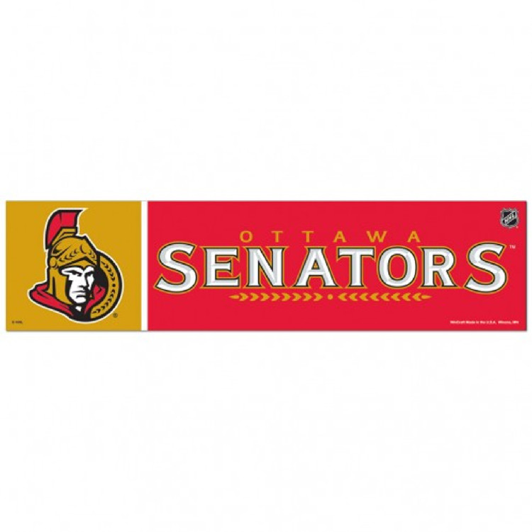 Ottawa Senators Decal 3x12 Bumper Strip Style