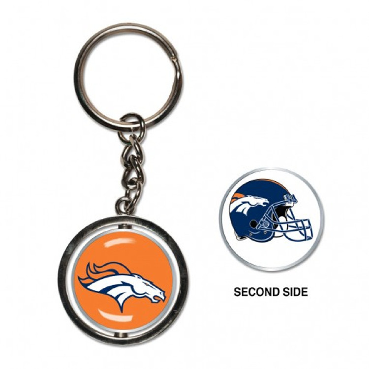 Denver Broncos Key Ring Spinner Style