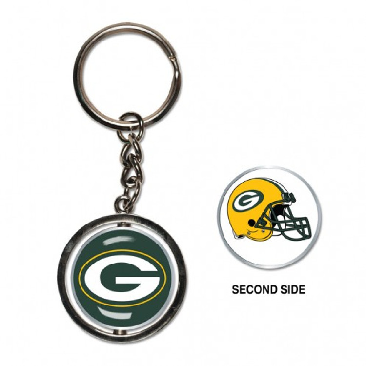 Green Bay Packers Key Ring Spinner Style