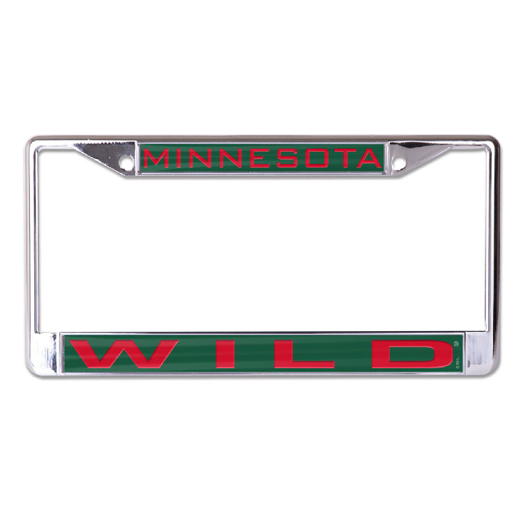 Minnesota Wild License Plate Frame - Inlaid