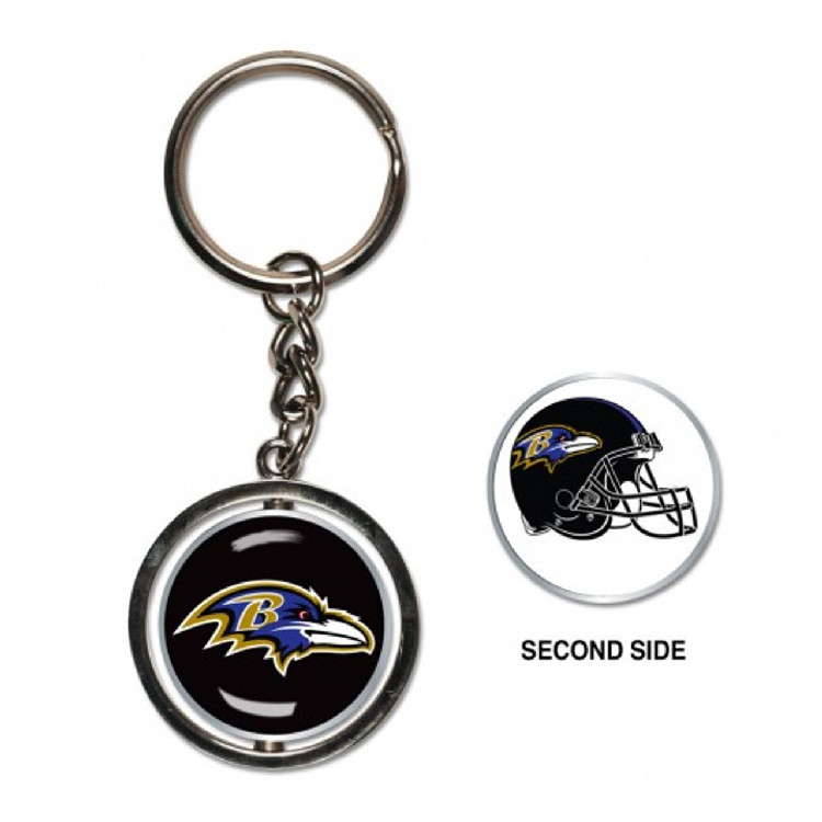 Baltimore Ravens Key Ring Spinner Style