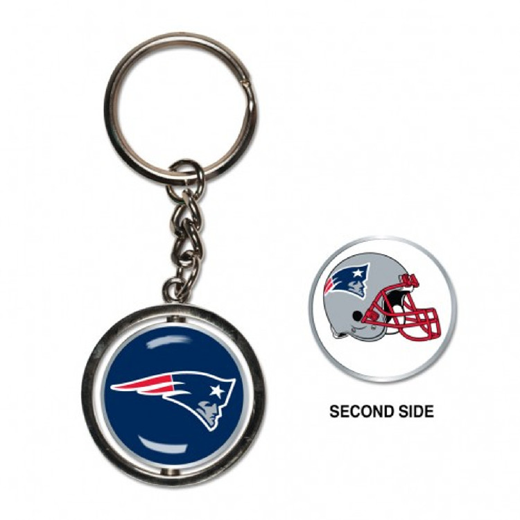 New England Patriots Key Ring Spinner Style