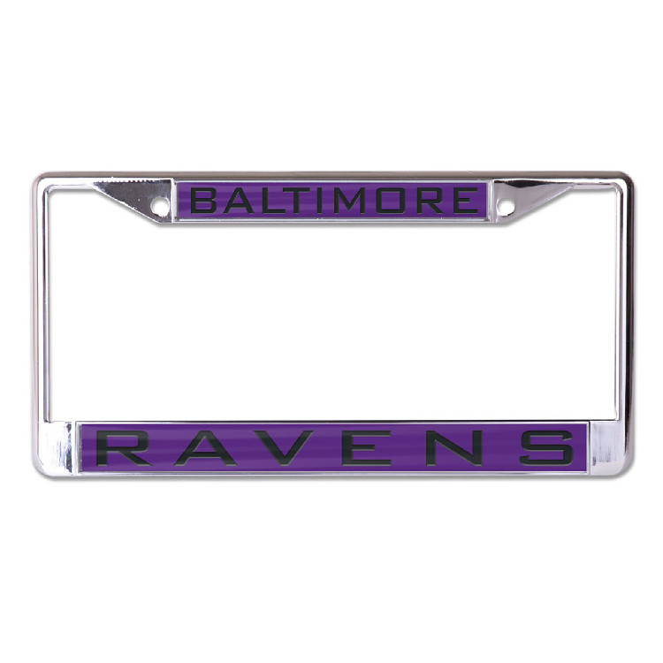 Baltimore Ravens License Plate Frame - Inlaid