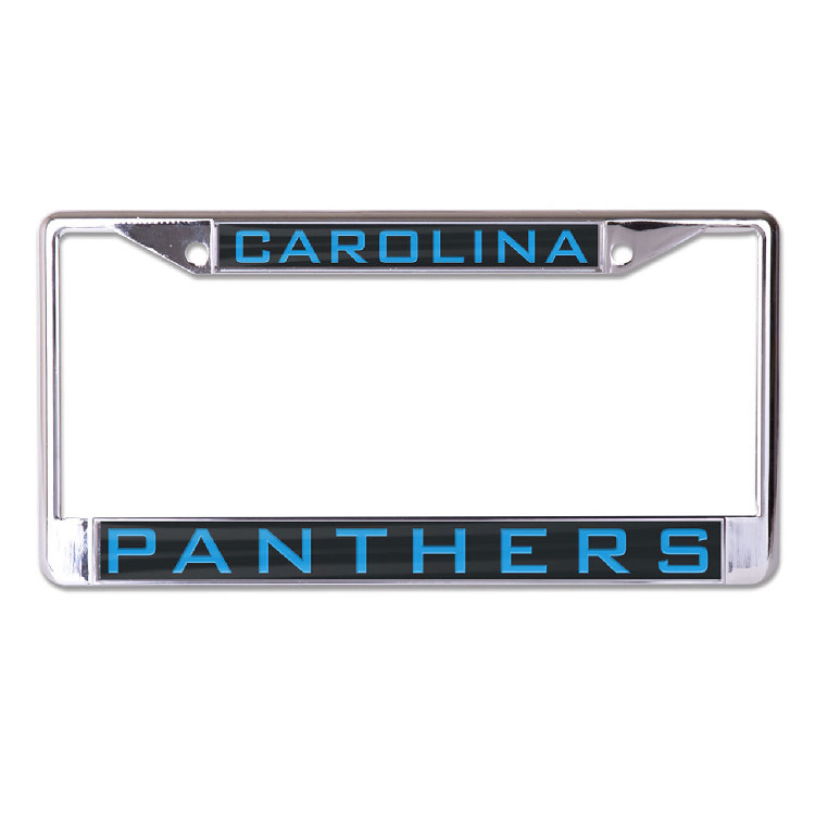 Carolina Panthers License Plate Frame - Inlaid