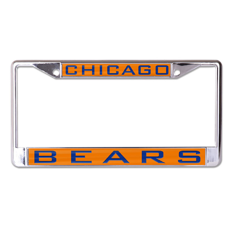 Chicago Bears License Plate Frame - Inlaid