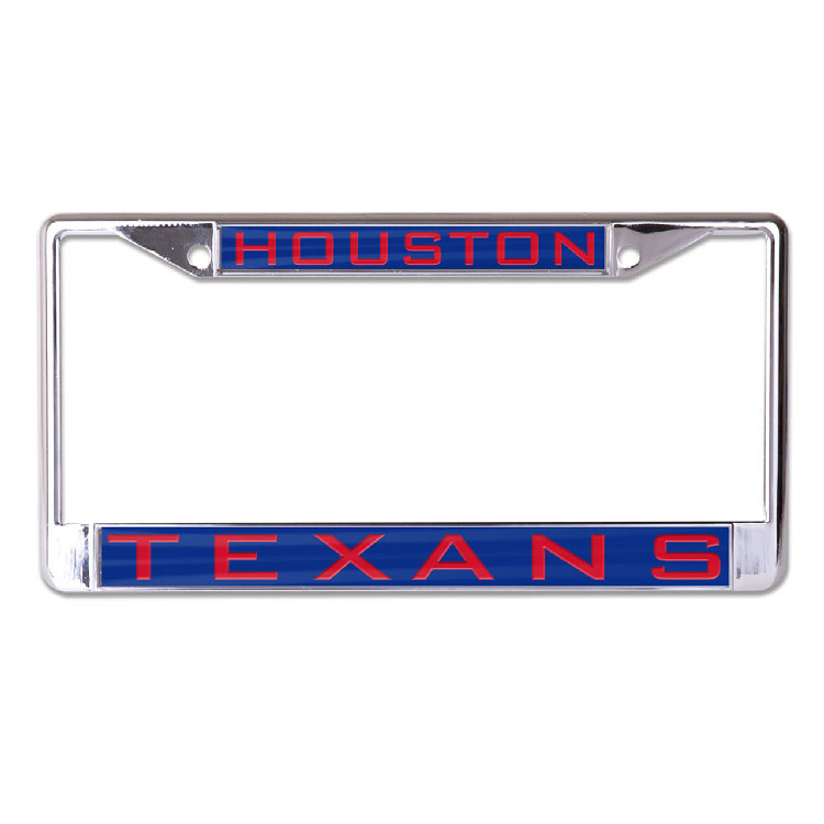 Houston Texans License Plate Frame Inlaid Style