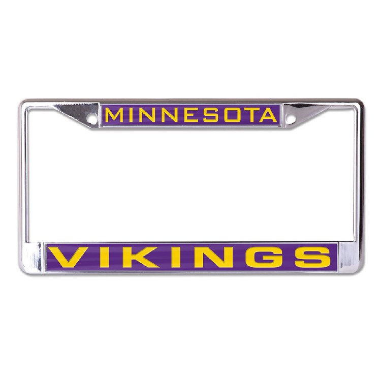 Minnesota Vikings License Plate Frame - Inlaid