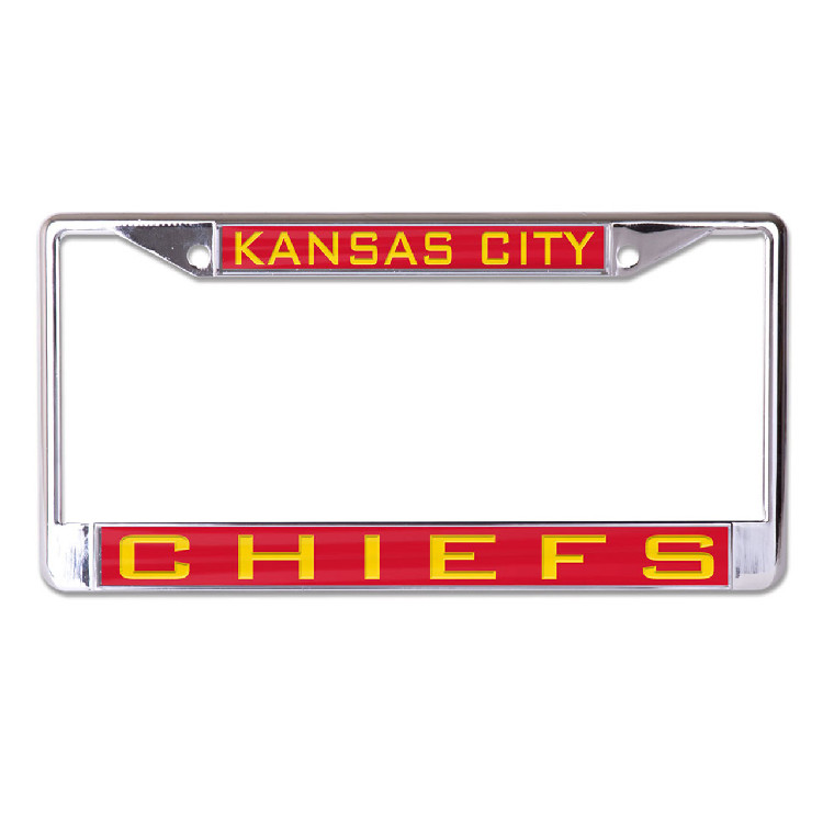 Kansas City Chiefs License Plate Frame - Inlaid