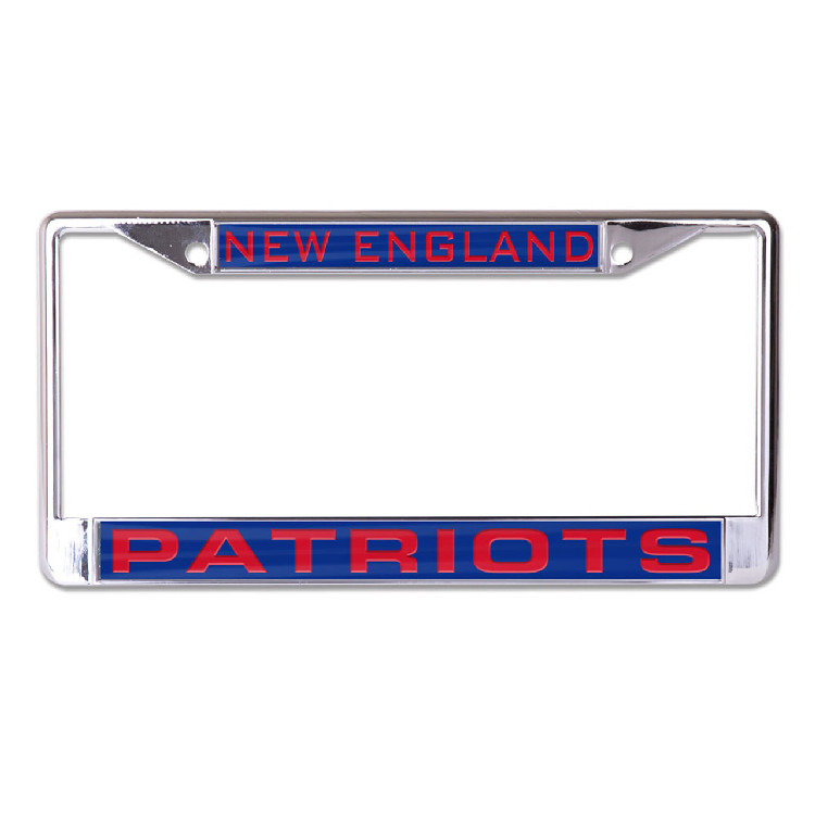 New England Patriots License Plate Frame - Inlaid