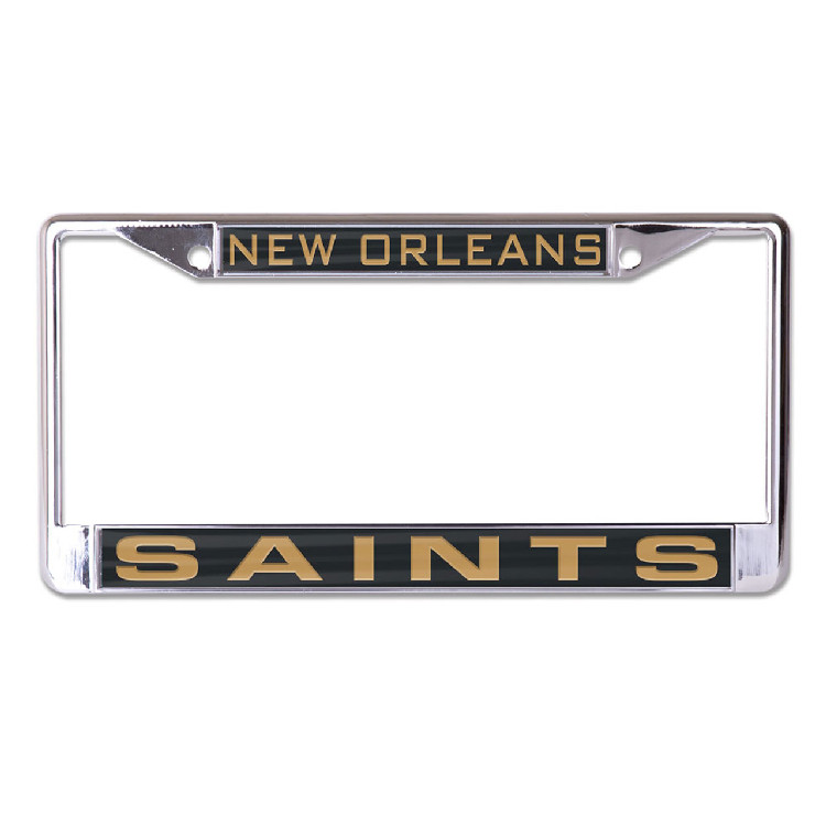 New Orleans Saints License Plate Frame - Inlaid